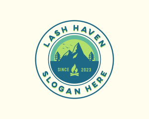 Mountain Outdoor Camping logo design