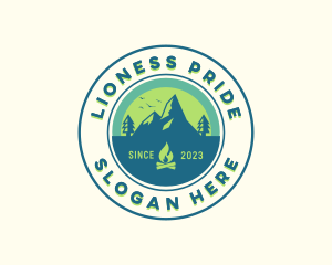 Mountain Outdoor Camping logo design