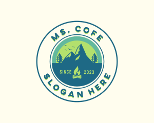 Mountain Outdoor Camping logo design