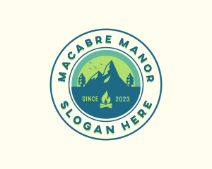 Mountain Outdoor Camping logo design