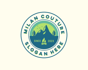 Mountain Outdoor Camping logo design