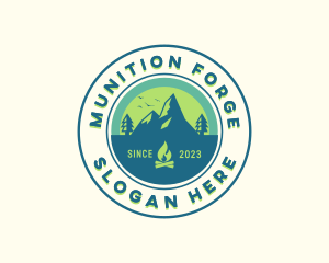 Mountain Outdoor Camping logo design