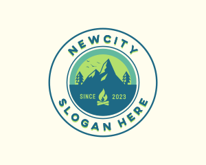 Mountain Outdoor Camping logo design