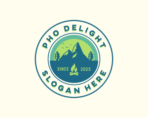 Mountain Outdoor Camping logo design