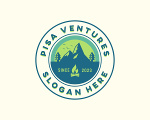 Mountain Outdoor Camping logo design