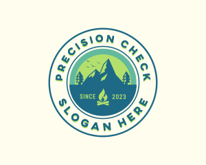 Mountain Outdoor Camping logo design