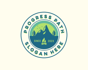 Mountain Outdoor Camping logo design