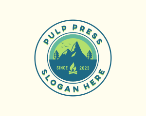 Mountain Outdoor Camping logo design