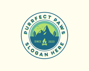 Mountain Outdoor Camping logo design