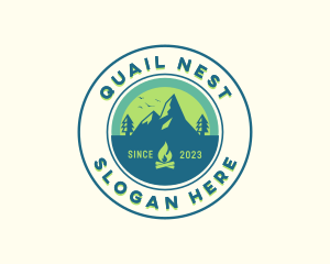 Mountain Outdoor Camping logo design