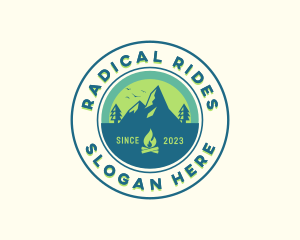 Mountain Outdoor Camping logo design