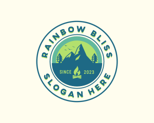 Mountain Outdoor Camping logo design