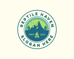 Mountain Outdoor Camping logo design