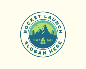 Mountain Outdoor Camping logo design