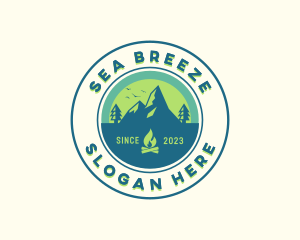 Mountain Outdoor Camping logo design