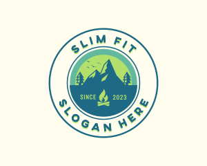 Mountain Outdoor Camping logo design