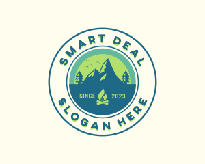 Mountain Outdoor Camping logo design