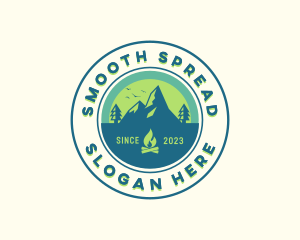 Mountain Outdoor Camping logo design