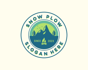 Mountain Outdoor Camping logo design