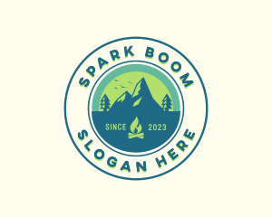 Mountain Outdoor Camping logo design