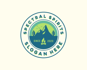 Mountain Outdoor Camping logo design