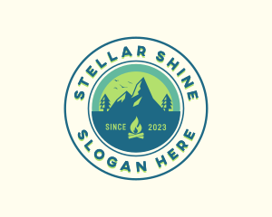 Mountain Outdoor Camping logo design