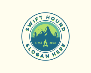 Mountain Outdoor Camping logo design