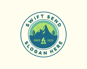 Mountain Outdoor Camping logo design