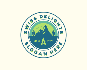 Mountain Outdoor Camping logo design