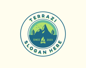 Mountain Outdoor Camping logo design