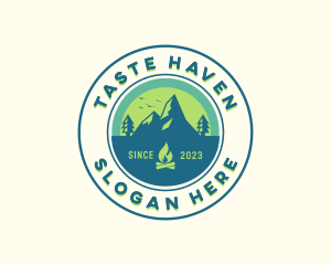 Mountain Outdoor Camping logo design