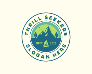 Mountain Outdoor Camping logo design