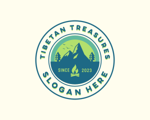 Mountain Outdoor Camping logo design