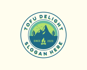 Mountain Outdoor Camping logo design