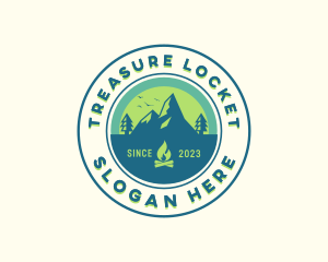 Mountain Outdoor Camping logo design