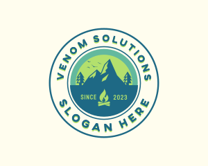 Mountain Outdoor Camping logo design