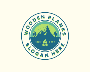 Mountain Outdoor Camping logo design