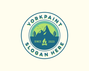 Mountain Outdoor Camping logo design