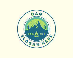 Mountain Outdoor Camping logo design