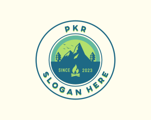 Mountain Outdoor Camping logo design