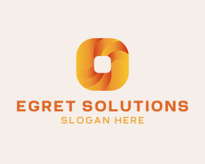 Gradient Technology Square logo design