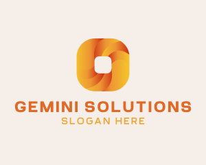 Gradient Technology Square logo design