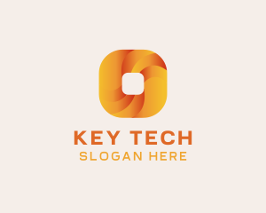 Gradient Technology Square logo design