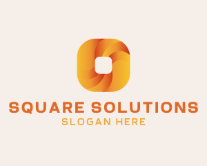 Square - Gradient Technology Square logo design