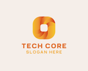 Gradient Technology Square logo design