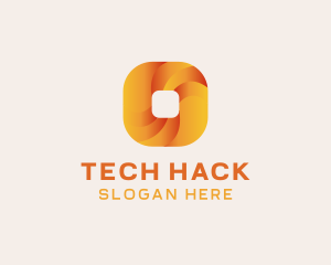 Gradient Technology Square logo design