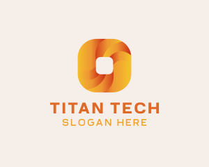 Gradient Technology Square logo design