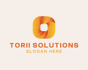 Gradient Technology Square logo design