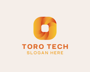 Gradient Technology Square logo design