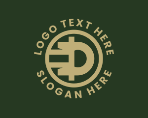 Symbol - Crypto Technology Letter D logo design